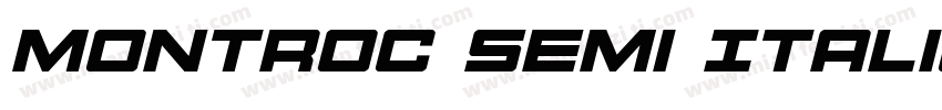 Montroc Semi Italic Semi Italic字体转换